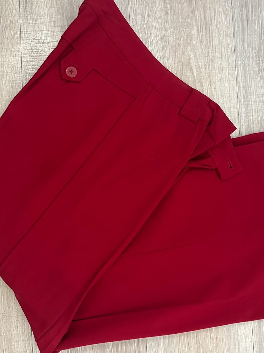 Express Stretch Dress Pants Women's 1/2 Red Slim Career
